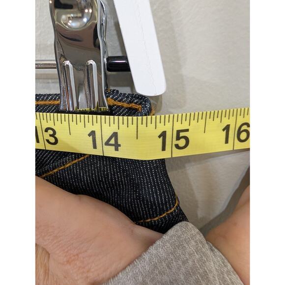 Burton Jeans Dark Stiff 100% Cotton Skinny Slim - Size 28 - Picture 13 of 13